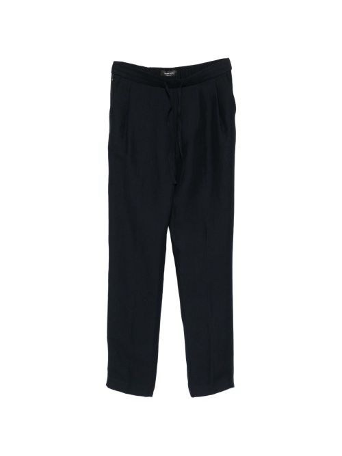 Linen blend trousers