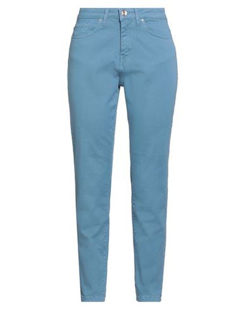Woman Pants Light blue Size 25 Cotton, Elastane