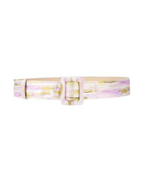 Woman Belt Lilac Size M Textile fibers