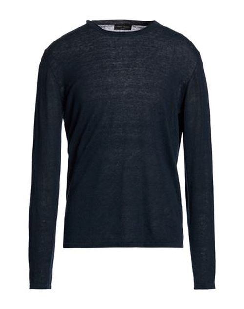 Man Sweater Navy Size 42 Linen