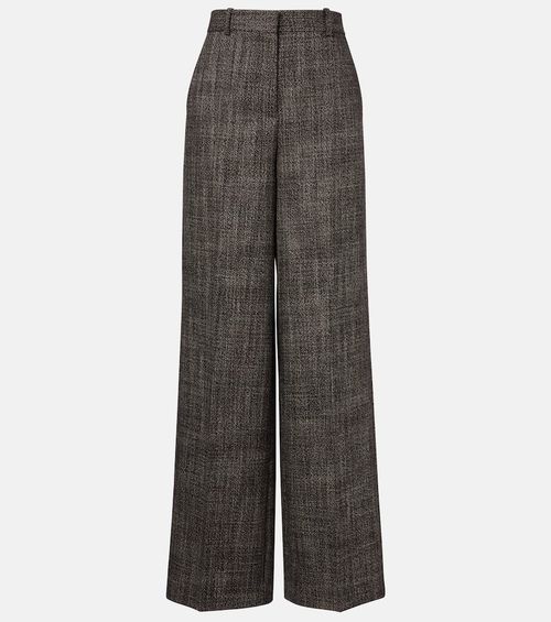 Hawley virgin wool wide-leg pants