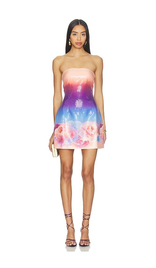 Runaway The Label Ibiza Strapless Sequin Mini Dress in Pink,Purple. - M also in L, S