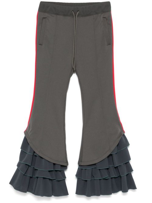 Ruffled track pants - Grey