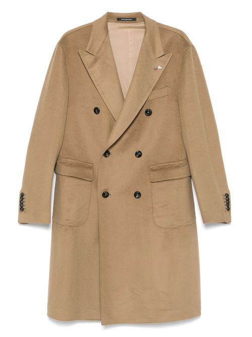 Tagliatore double-breasted wool coat - Brown