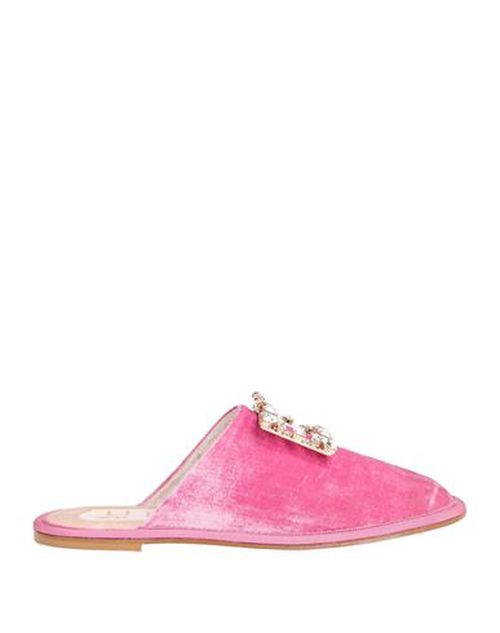 Woman Mules & Clogs Fuchsia Size 4 Textile fibers