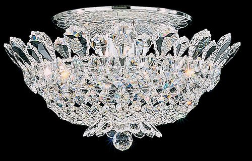 Trilliane 8-Light Semi-Flush Ceiling Light in Silver