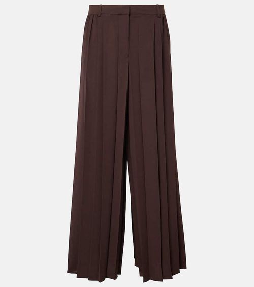 Tibre plissé wide-leg pants