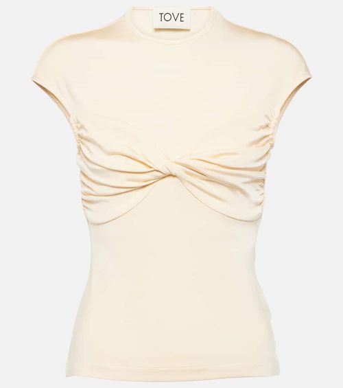 Paola gathered jersey top