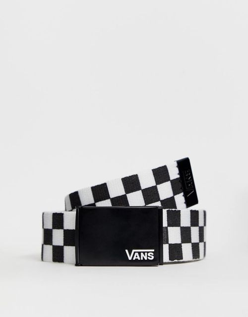 Vans Deppster checkerboard belt in black