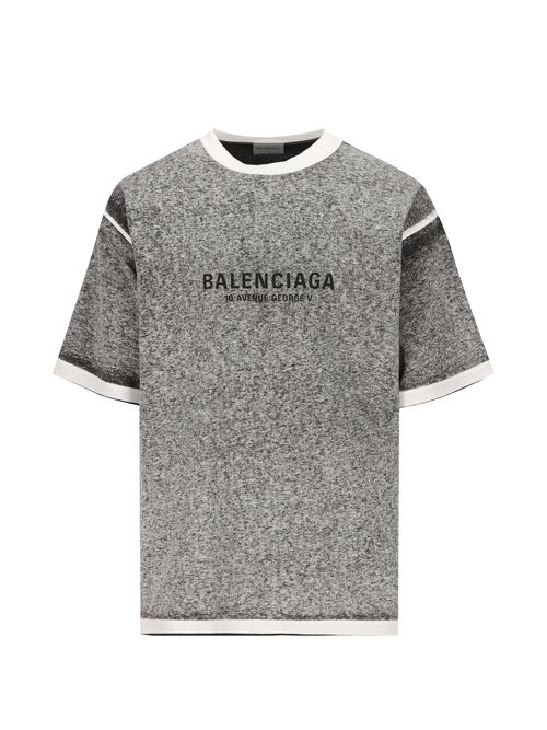 Logo-Print Heathered T-Shirt for Men