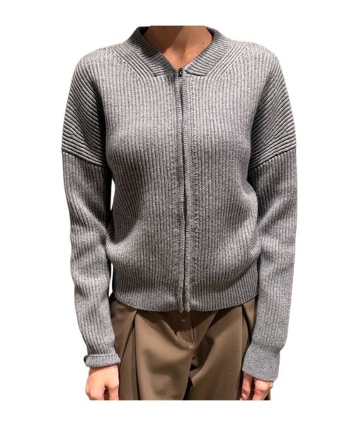 Zip-up cardigan