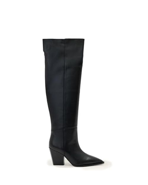 AllSaints Reina Zip Boot W024FD Black US