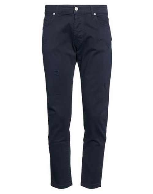 Man Jeans Navy Size 30 Cotton, Lycra