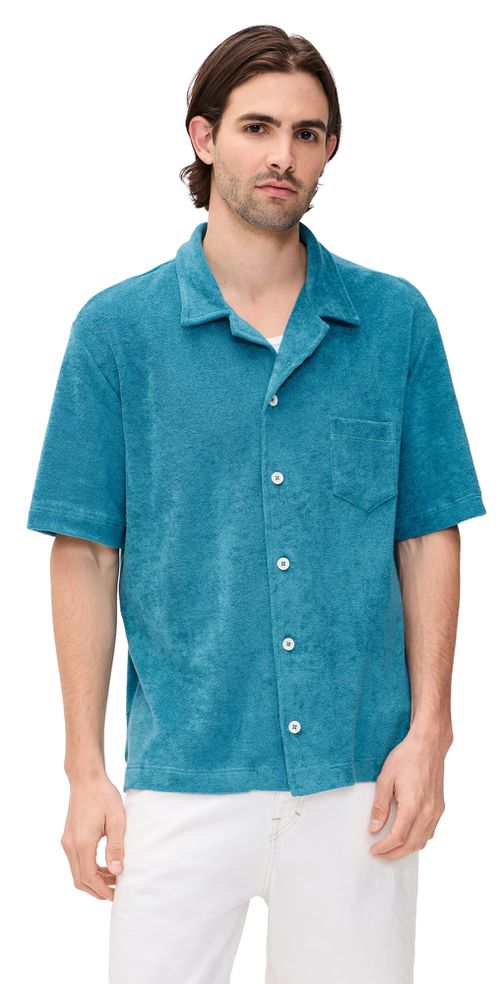 Terry Cocktail Shirt Aqua Blues