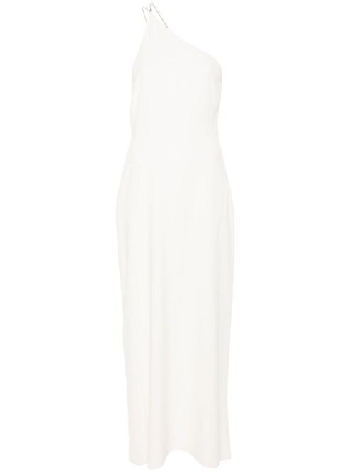 Calvin Klein one-shoulder crepe maxi dress - ニュートラル