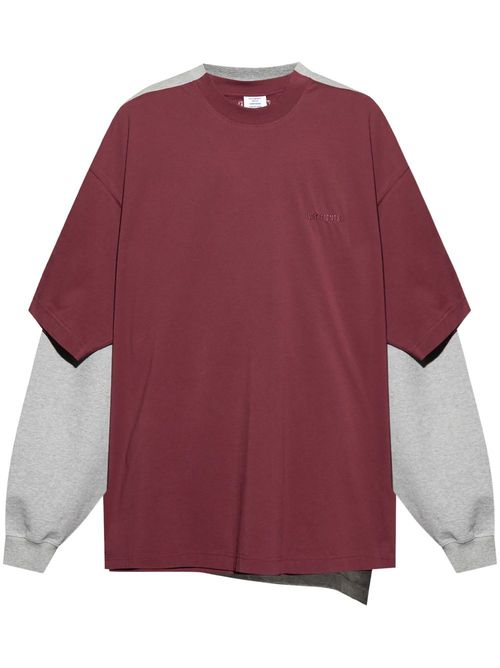 Layered sweatshirt
