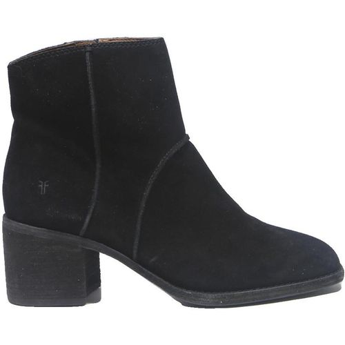 FRYE Womens Ankle Boots Black Synthetic Casual Block Heel Elegant Winter