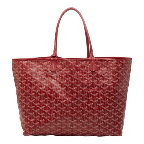 Goyard Red Color Leather Handbag Tote Bag Pre-Owned