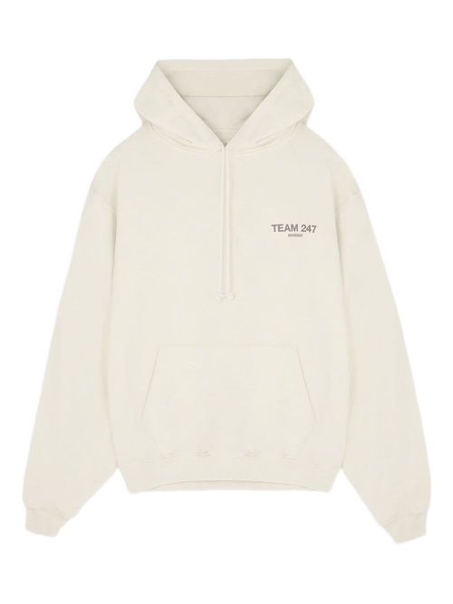 Logo-print hoodie - Neutrals
