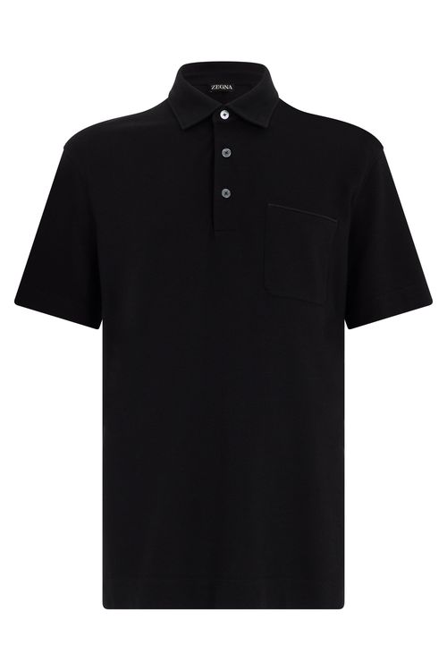 Men's Short Sleeve Polo in Cotton - Perfect Fit