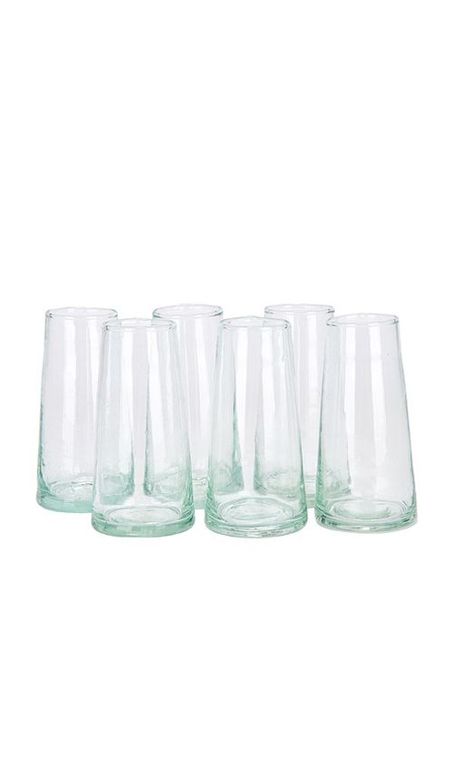Verve Culture Set Of 6 Champagne Glass in White
