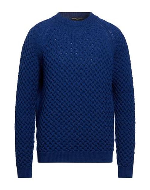 Man Sweater Bright blue Size XL Merino Wool