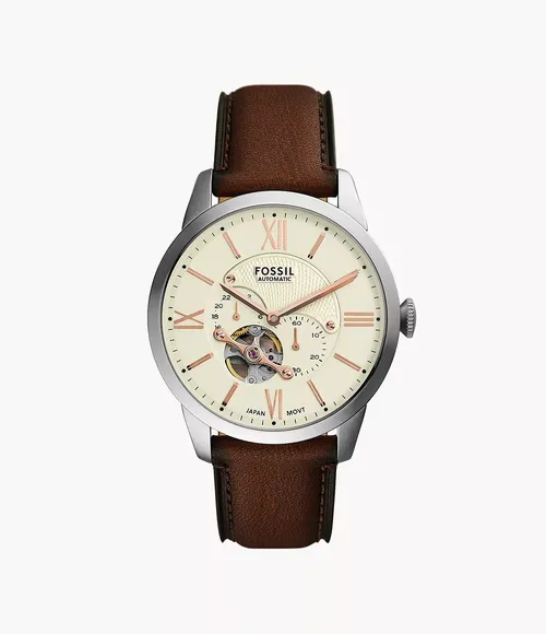 Uhr Townsman Multifunktionswerk Leder braun
