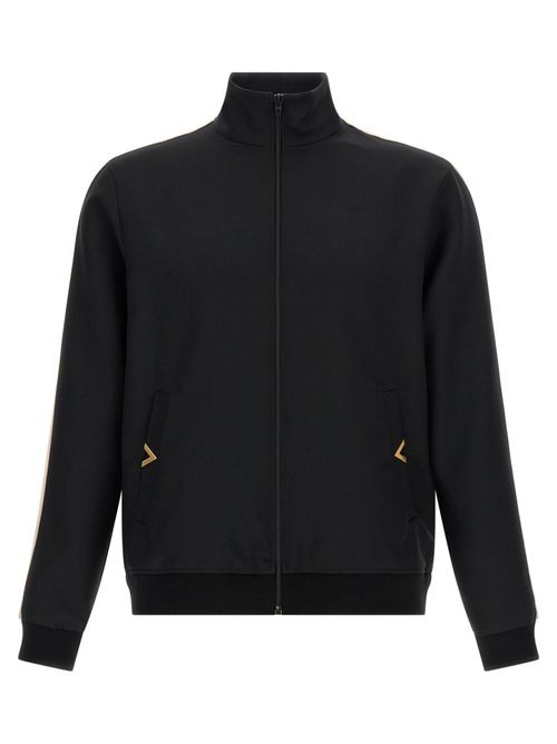 Black Solid Turtle Neck Sweatshirt