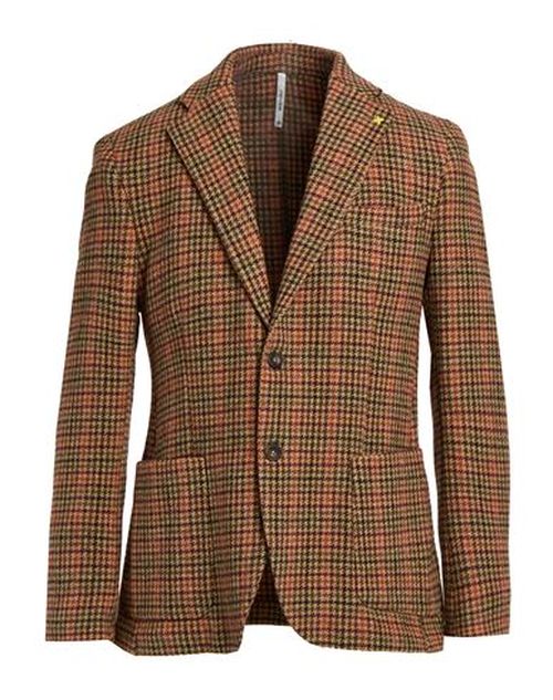 Man Blazer Mustard Size 48 Virgin Wool