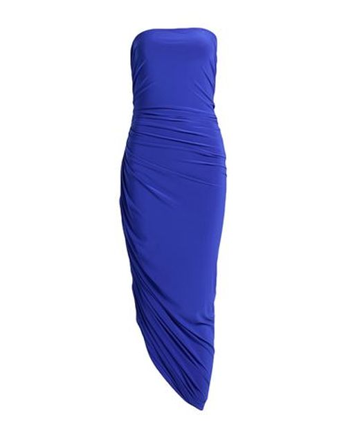 Woman Maxi dress Bright blue Size 4 Polyester, Elastane