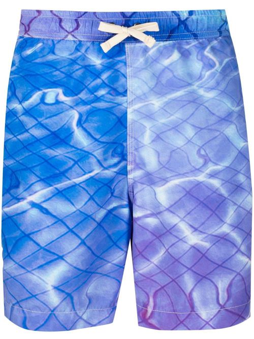Pool-print swim shorts