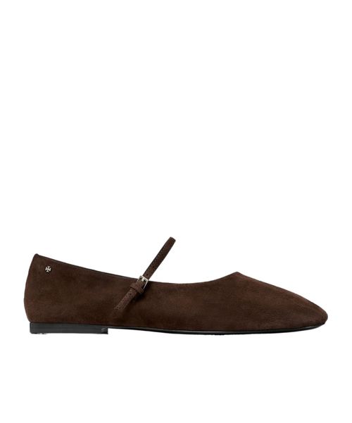 Suede ballet flats