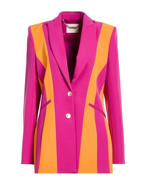 Woman Blazer Magenta Size 6 Polyester, Elastane