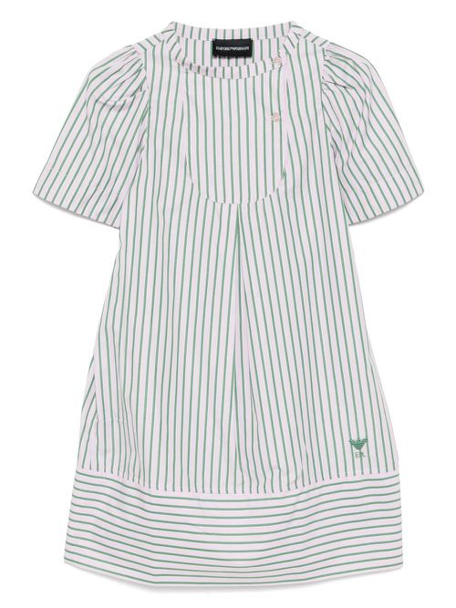 Emporio Armani Kids striped dress - Pink