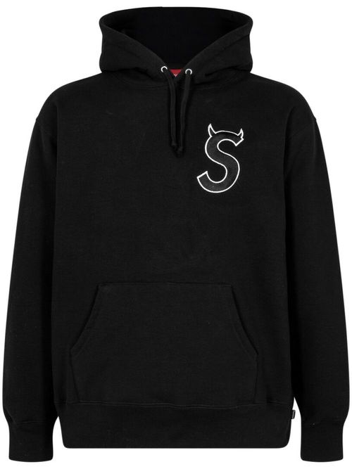 S Logo hoodie - Black