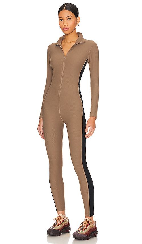 YEAR OF OURS Thermal Ski Onesie in Taupe.  XL. Also in L, M