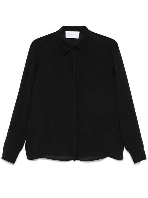 Crepe de chine shirt - Black