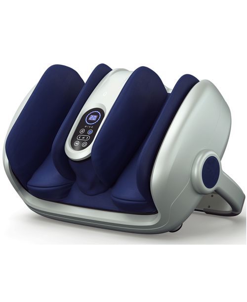 Shiatsu Foot, Calf, and Ankle Massager with Heat - Silver-Tone