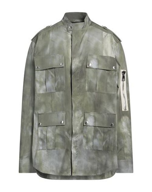 Man Jacket Sage green Size 42 Cotton