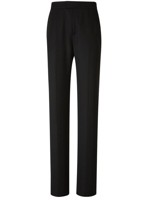 Satin-trim trousers - Black