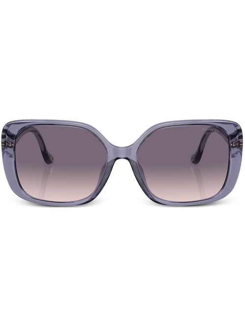 Logo-lettering sunglasses - Purple