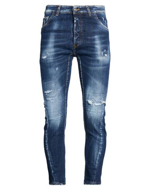 Patriòt Man Jeans Blue Size 32 Cotton, Elastane