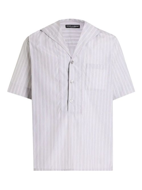 Three-Button Short Sleeved Shirt