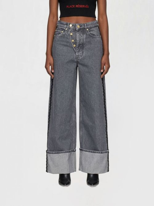 Pants Woman color Charcoal
