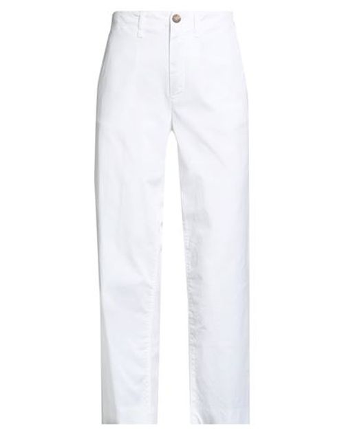 Kiltie Woman Pants White Size 2 Cotton, Elastane