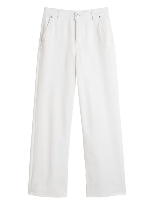 Logo-patch jeans - White
