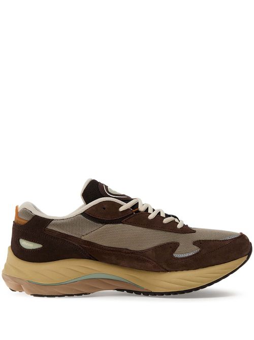 Multi-textured sneakers - Brown