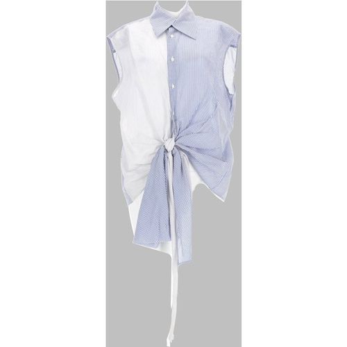 Mrz Camicia Smanicata In Cotone Misto Seta