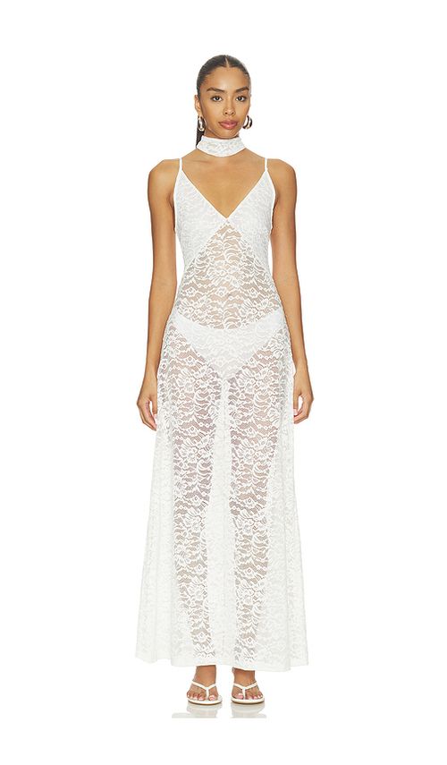 Away That Day X Gigi & Olive Forte Dei Marmi Lace Dress in Bridal White. M also in