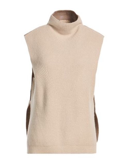 Woman Turtleneck Beige Size 4 Cashmere
